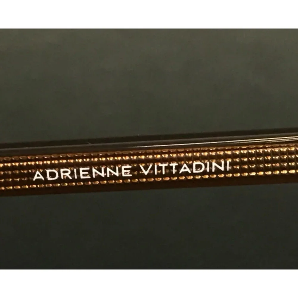 Adrienne Vittadini Eyeglasses Frames AV6020 OAH Crystal Clear Brown 55-20-150
